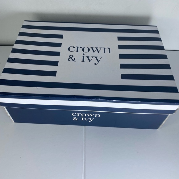 Crown & Ivy Agean Sea Blue Women's Platform Sneakers w Gold Hardware - Picture 2 of 7